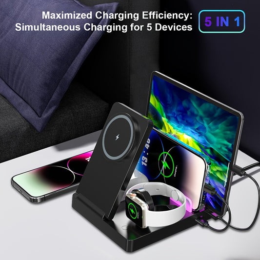 5 In 1 Wireless Charger Station