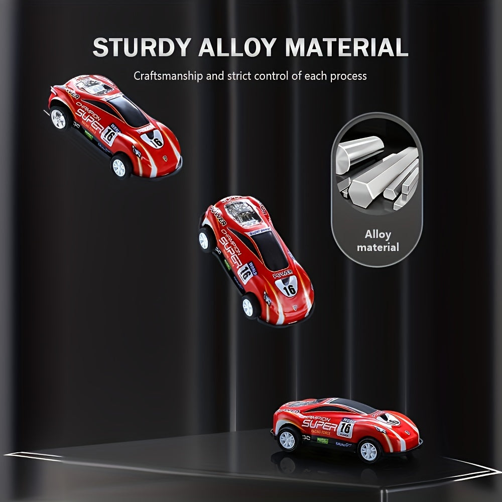 Pull Back Cars With Storage Box - Set Of 4 Toy Cars For Christmas, Halloween, Thanksgiving Gift(Random Style And Colors)